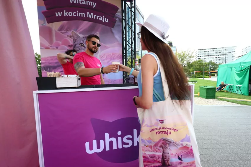 Strefa Whiskas pod centrum handlowym Westfield Arkadia w Warszawie