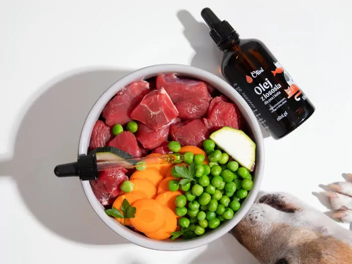 Olej z łososia dla psa
