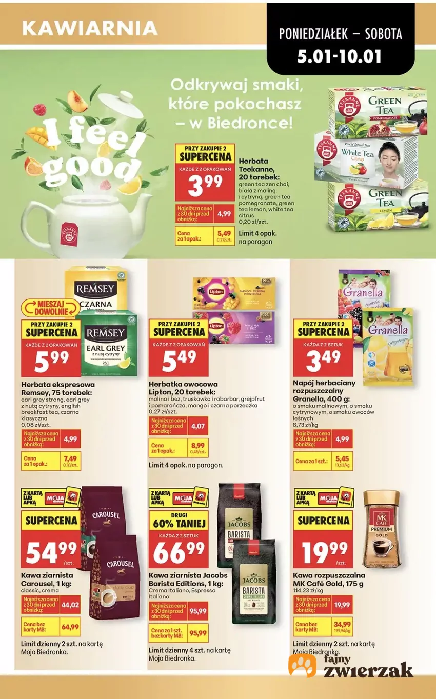 Popularne kawy są przez cały tydzień znacznie taniej w Biedronce Promocje w Biedronce