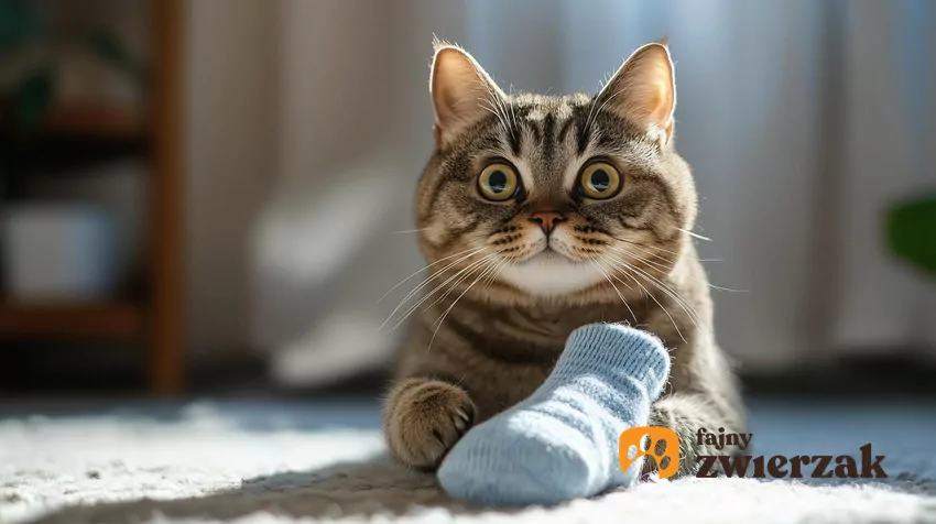 Kot i skarpetka