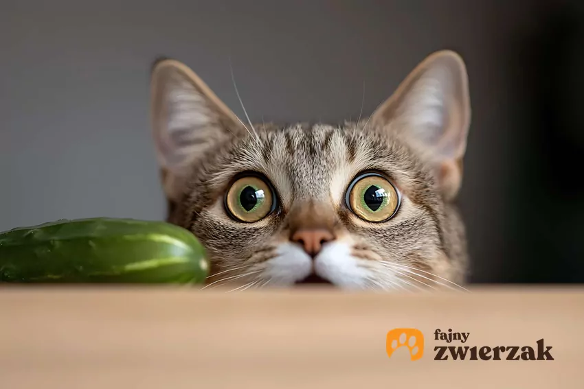 Dlaczego niektóre koty panicznie boją się ogórków?