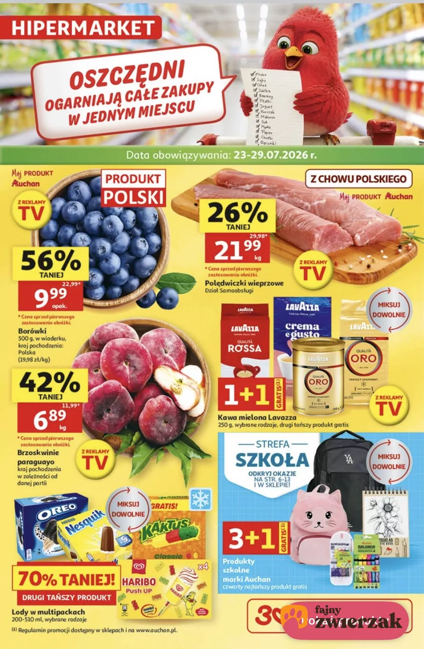 Kawa mielona Lavazza w Auchan za darmo Promocje w Auchan