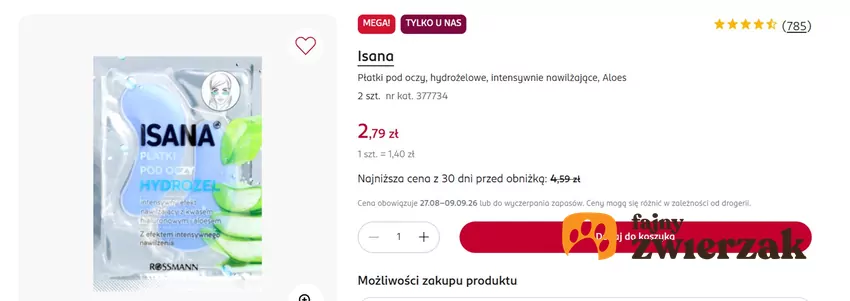 Płatki hydrożelowe teraz znacznie taniej w Rossmannie Rossmann - gazetka
