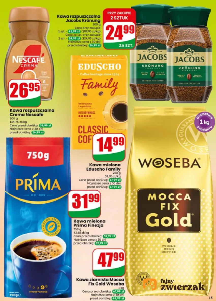 Popularne kawy w obniżonej cenie Dino - gazetka