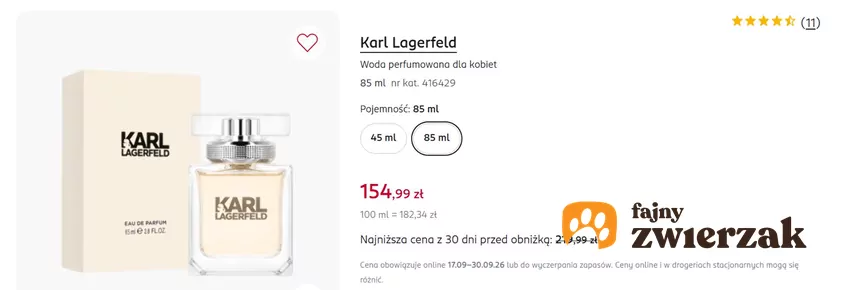 Woda perfumowana dla kobiet w mocno obniżonej cenie Rossmann - gazetka