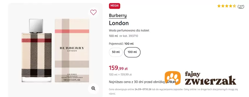Popularny zapach teraz w obniżonej cenie Rossmann - gazetka
