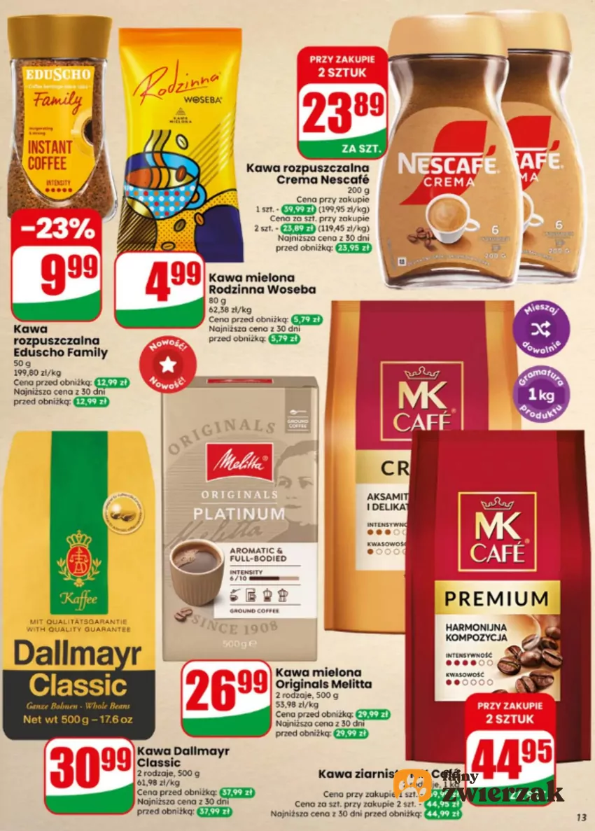 Kultowe kawy w promocji Dino - gazetka