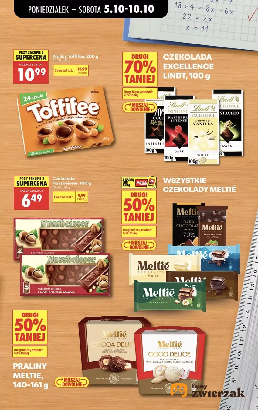 Czekolada Lindt Excellence (100 g) z rabatem "drugi 70% taniej" do końca tygodnia Promocje w Biedronce