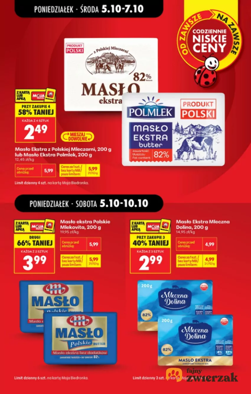 Masło w promocyjnej cenie Biedronka - gazetka