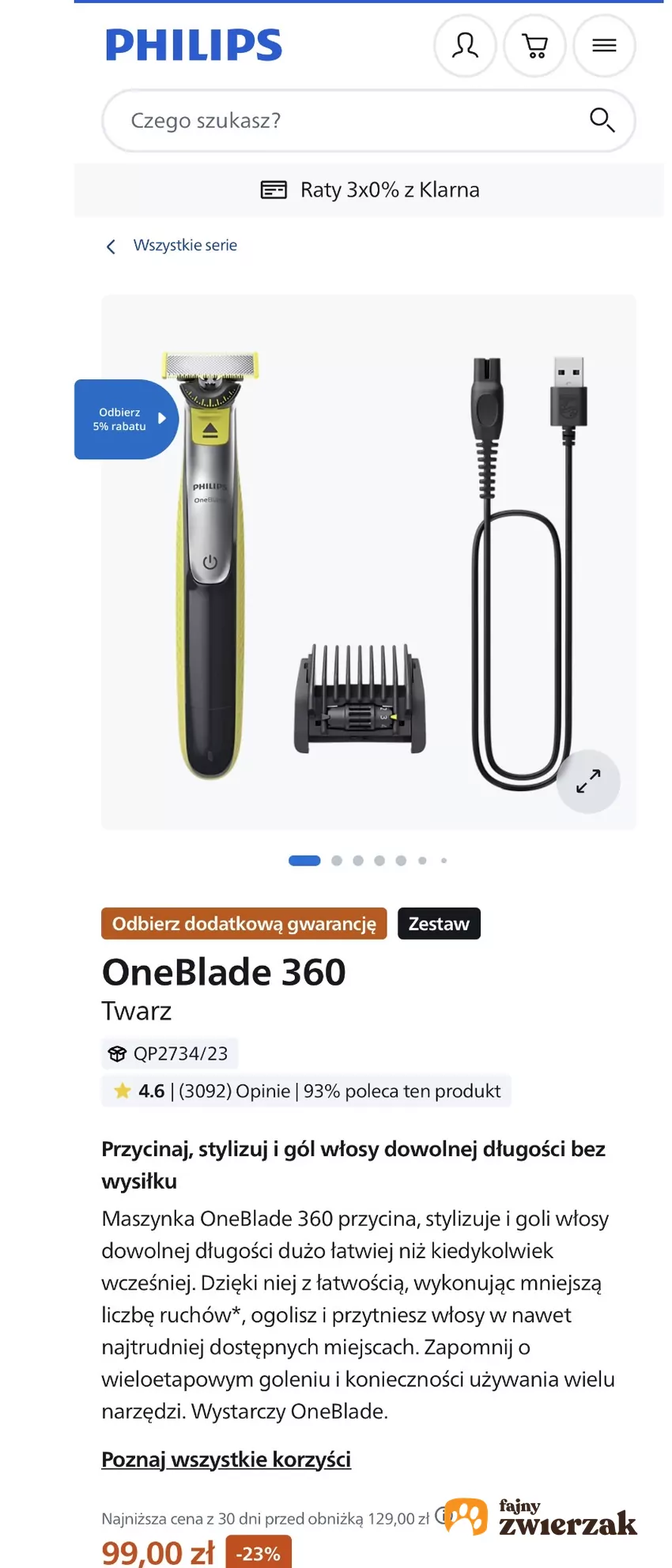 Promocja na Philips One Blade