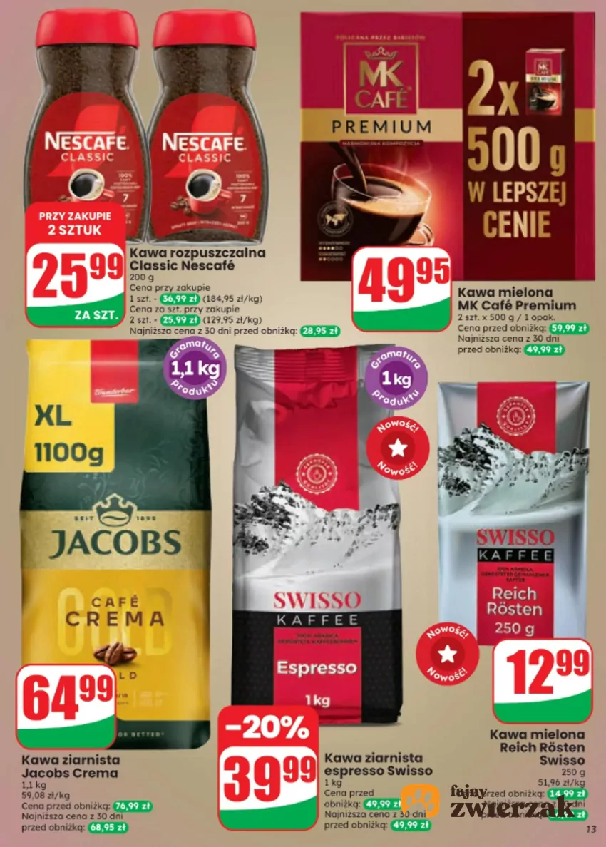 Popularne kawy w okazyjnych cenach Dino - gazetka