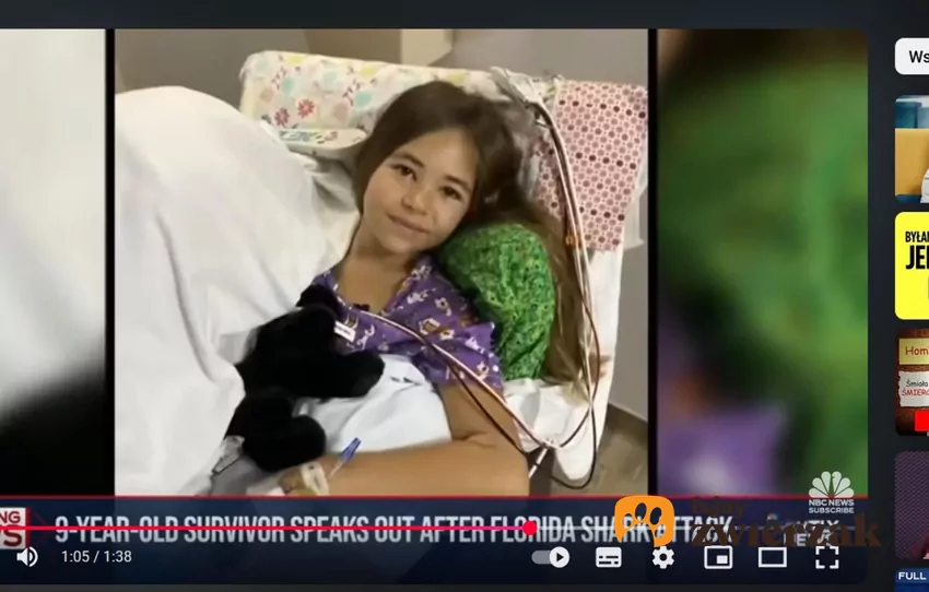 Leah trafiła do szpitala i przeszła operację, fot. YouTube NBCNews Dziewczynka na szpitalnym łóżku
