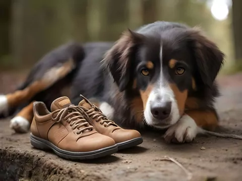 Dlaczego pies szuka buta?