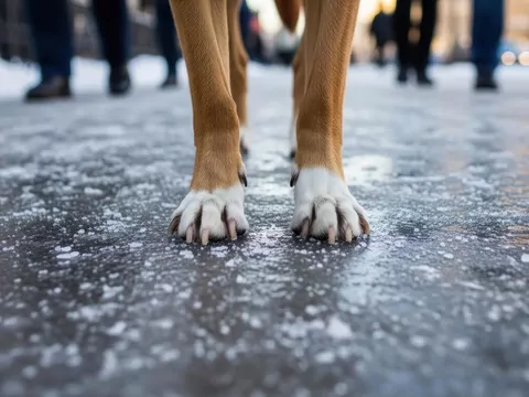 Jak dbać o łapki psa zimą?